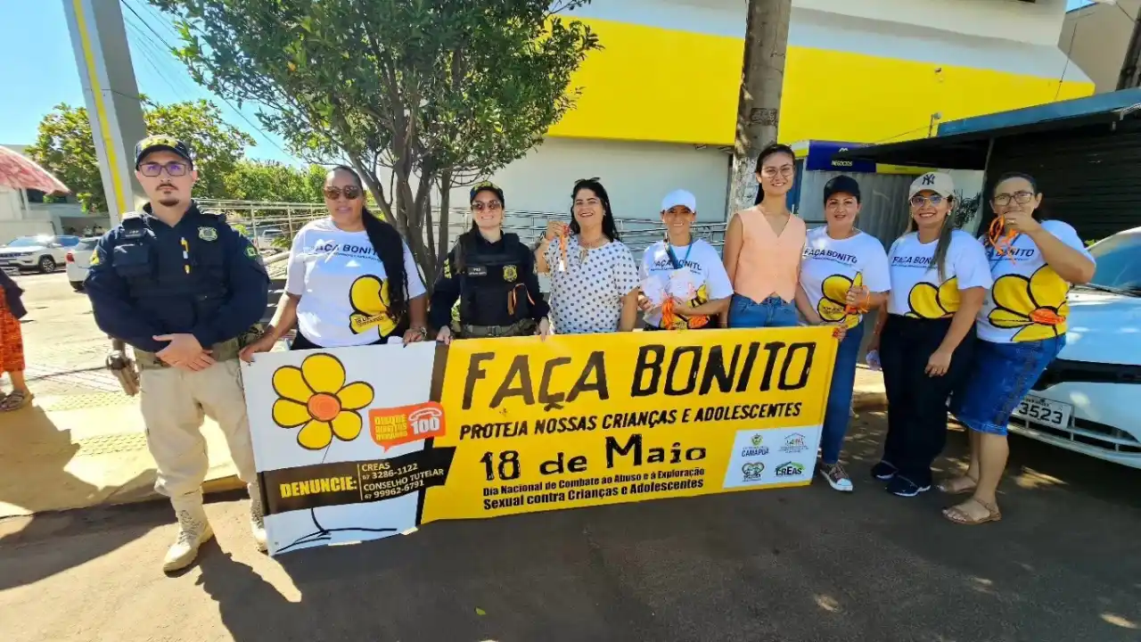 Camapuã lança campanha "Maio Laranja" em defesa da infância e adolescência