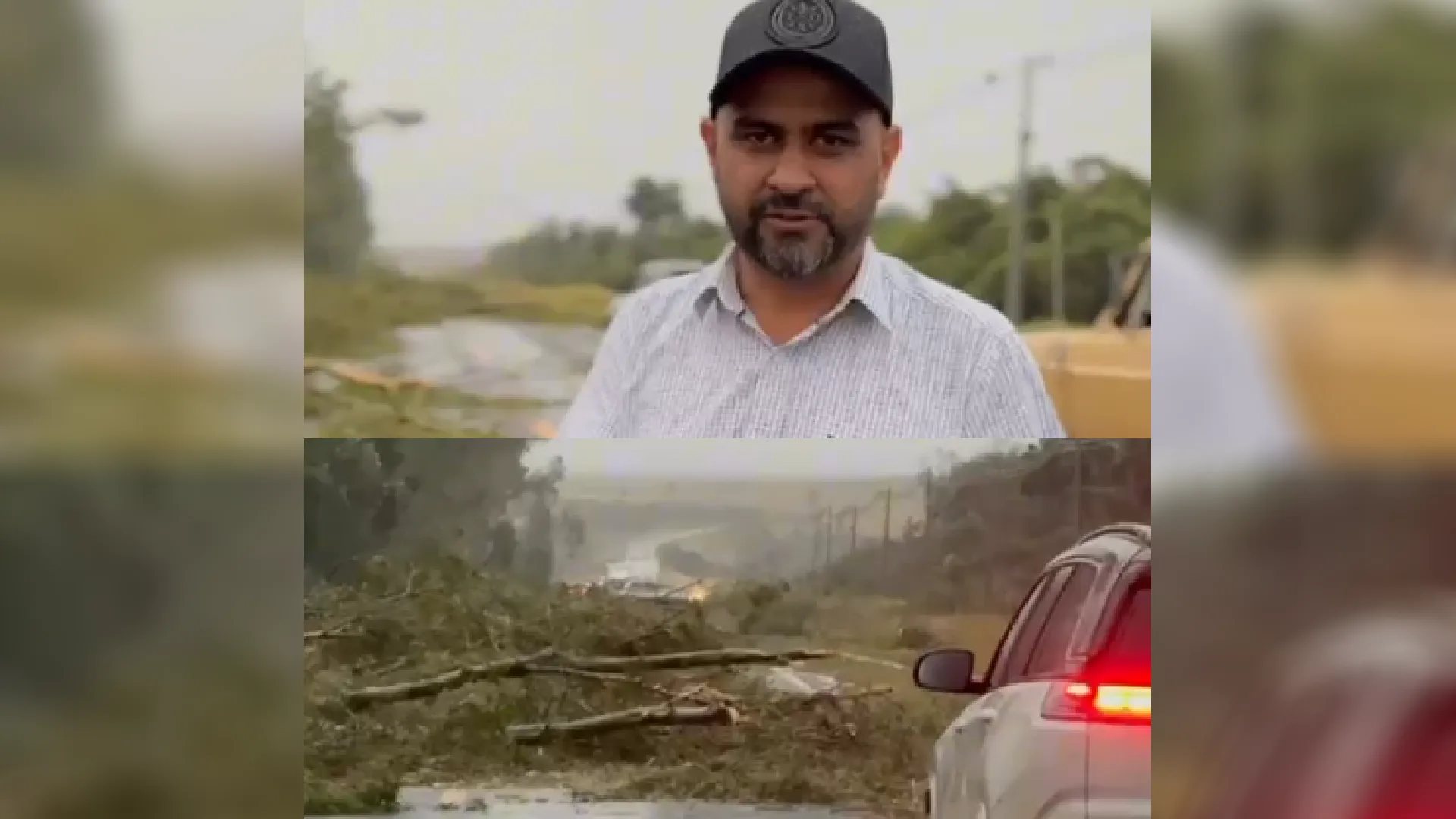 Forte temporal causa estragos e interdita MS-156 no trecho entre Tacuru e Amambai