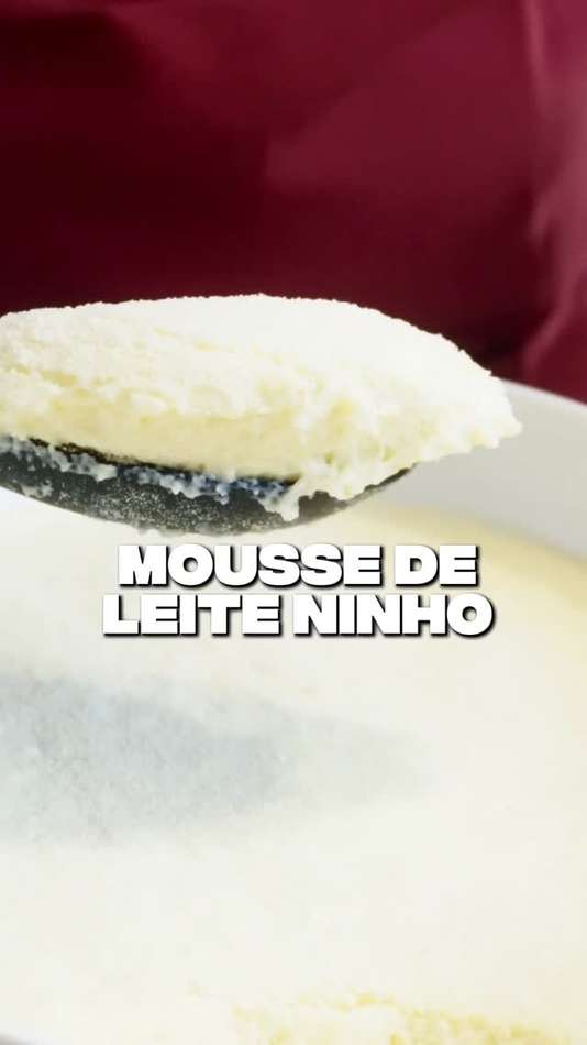 Mousse de leite ninho