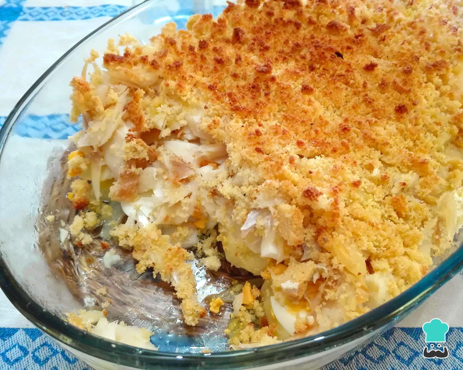 Bacalhau com broa de milho (receita portuguesa)