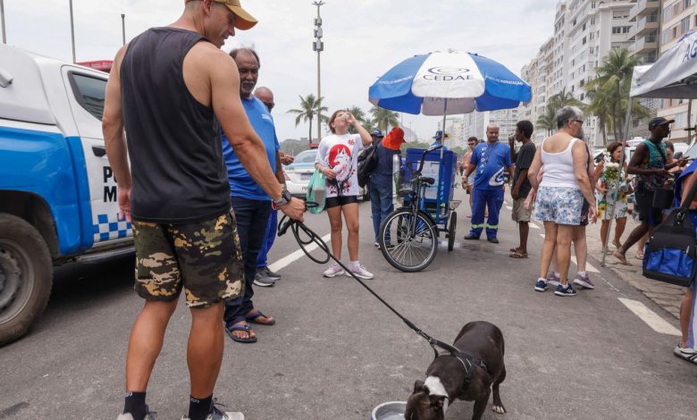 Cedae distribui água para hidratação