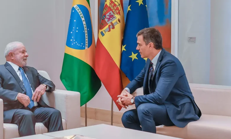 Lula agradece a Sánchez por apoio sobre acordo com UE