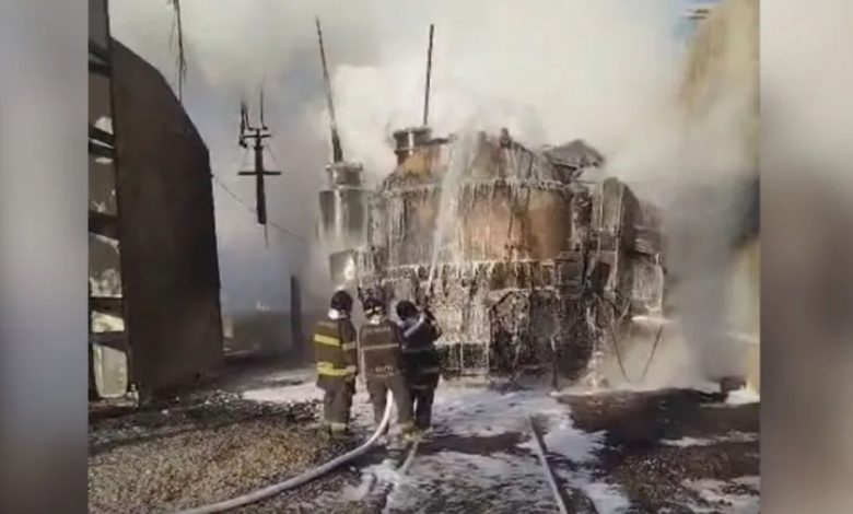 Incêndio atinge subestação de energia em Embu-Guaçu