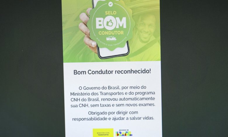 Renovação automática de CNH beneficia 300 mil na primeira semana