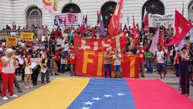 No Rio, Cinelândia tem protesto contra sequestro de Nicolás Maduro