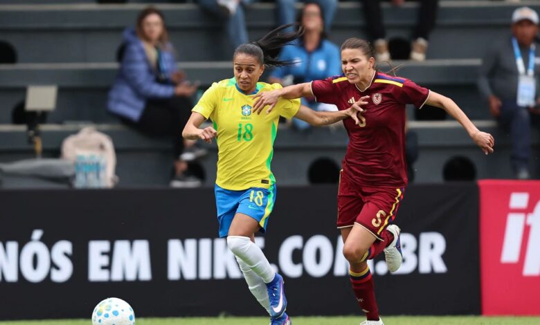 Seleção feminina perde de 2 a 1 para Venezuela em amistoso