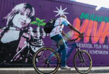 Ato contra feminicídio inaugura mural em homenagem a Tainara em SP