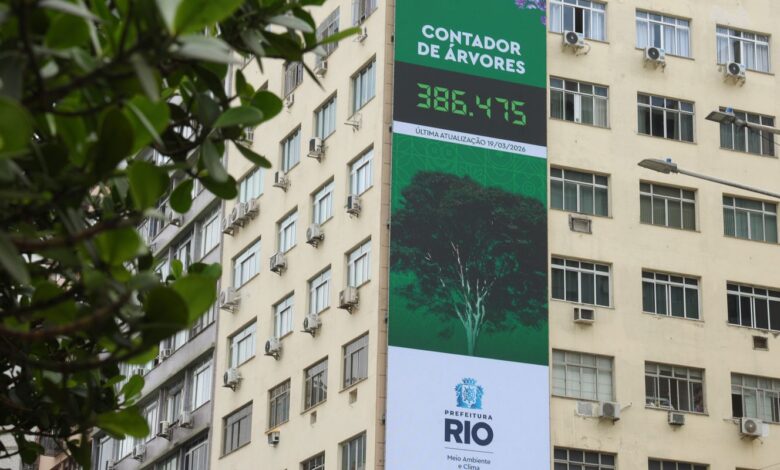 Rio lança painel para população acompanhar plantio de árvores