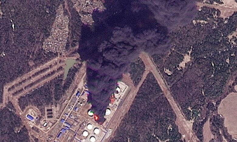 Drones ucranianos atingem instalações petrolíferas russas