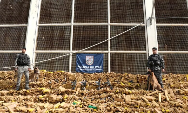 RJ: Operação na Maré apreende recorde de 48 toneladas de drogas