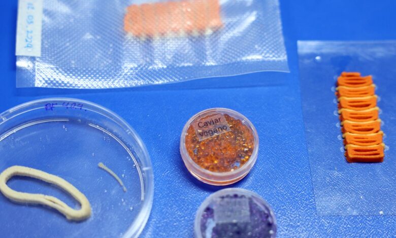 Embrapa produz em laboratório salmão, caviar e anéis de lula veganos