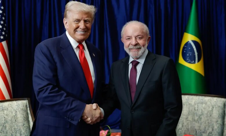 Comércio e crime organizado serão temas da reunião entre Lula e Trump