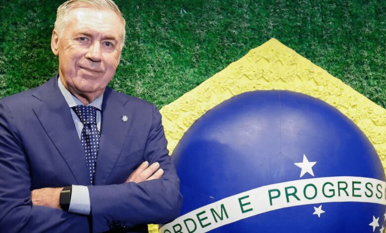 CBF anuncia ampliação de contrato com técnico Carlo Ancelotti
