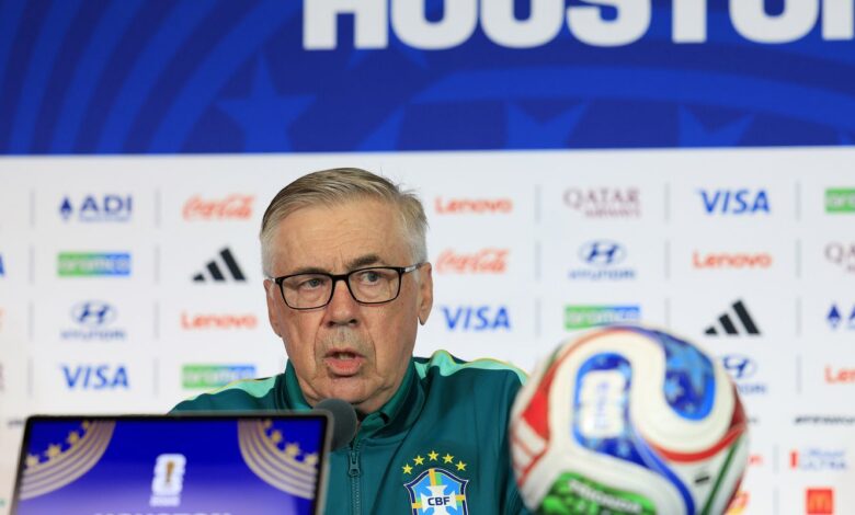 Ancelotti omite escalação do Brasil na véspera do duelo contra o Japão