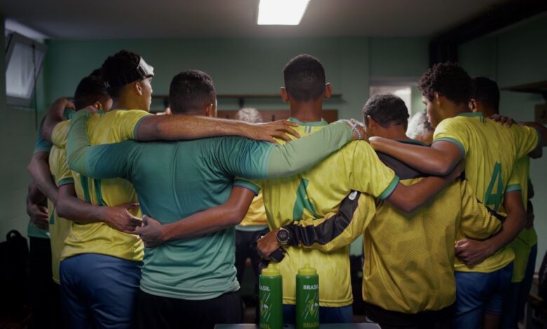 Também penta, seleção de futebol de cegos terá filme exibido nos EUA