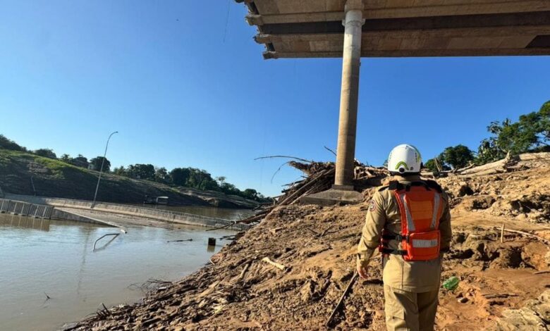 Ponte de R$ 36 milhões desaba e deixa quatro feridos no Acre