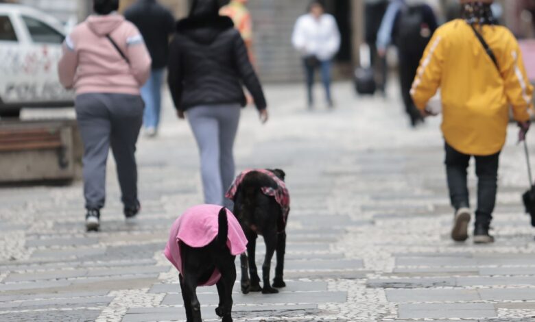 Semana começa com frente fria e chance de tempestade no Sul do País