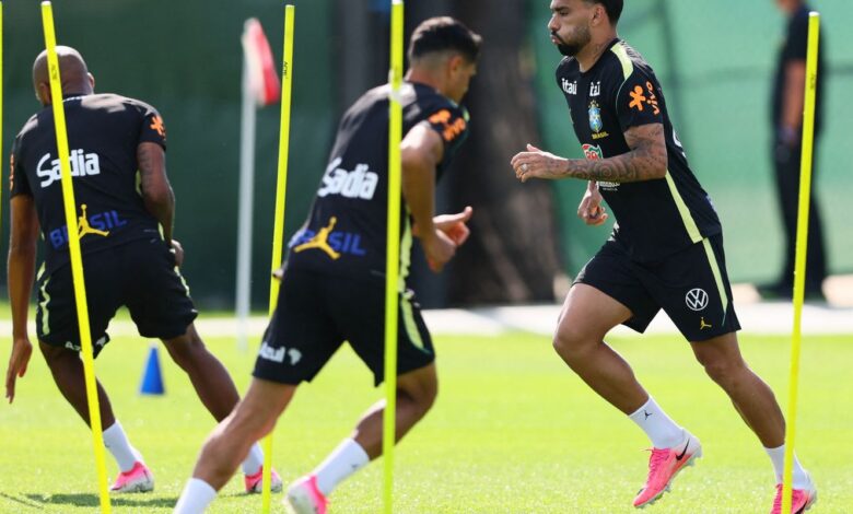 Seleção brasileira se reapresenta e faz 1º treino para encarar Haiti