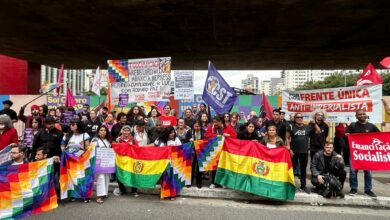 Ato em São Paulo presta solidariedade a protestos na Bolívia