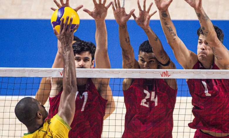 Vôlei: Brasil perde para EUA e volta a se complicar na Liga das Nações