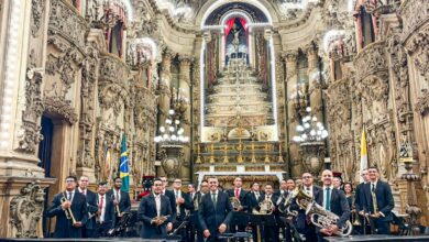 Concerto de banda em igreja no Rio chama atenção para encontro mundial
