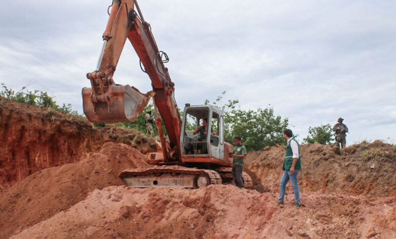 Inea interdita área de extração ilegal de minério no estado do Rio