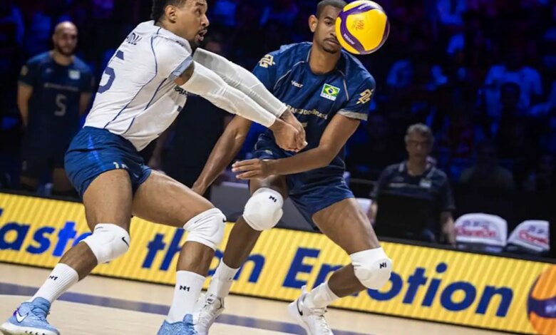 Seleção masculina perde e pode dar adeus à Liga das Nações de vôlei