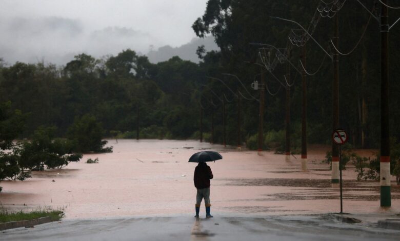 Ciclone extratropical favorece tempestade no Rio Grande do Sul
