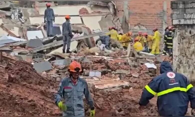 Prédio desaba em São Bernardo do Campo e deixa quatro feridos