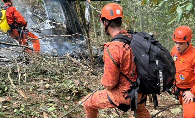Quatro pessoas morrem em queda de helicóptero no Rio de Janeiro
