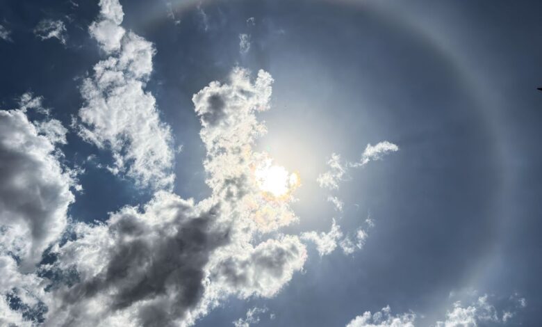 Beleza nos céus, halo solar não é sinal de chuva, diz especialista
