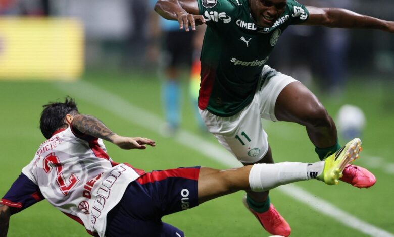 Libertadores: Palmeiras cede empate no fim e tropeça no Cerro Porteño