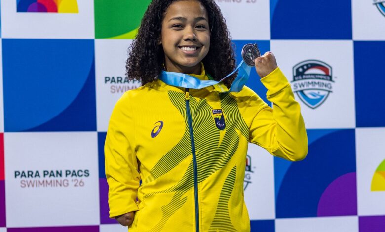 Parapan-Pacífico: nadadora Alessandra quebra recorde mundial