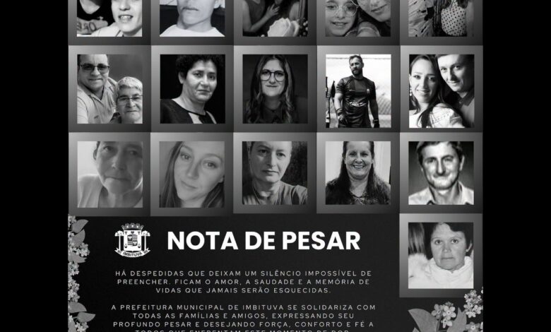 Vítimas do acidente na BR-737 são veladas em Imbituva 