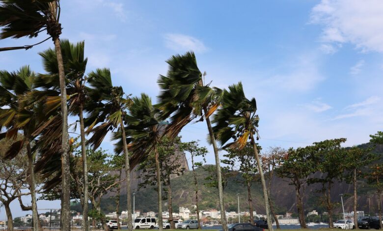 Defesa Civil alerta para ventos fortes na cidade do Rio