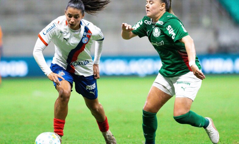 Brasileirão Feminino: Bahia e Palmeiras ficam no 1 a 1 pelas quartas