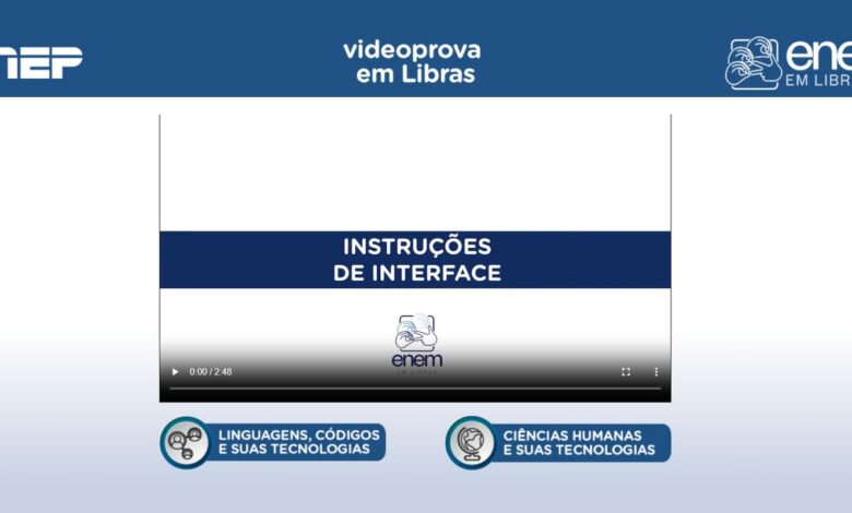 Plataforma Enem Libras ganha atualização com provas de 2017 a 2025