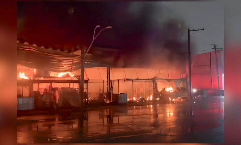 Incêndio atinge pavilhão de frutas no Ceagesp; não há vítimas