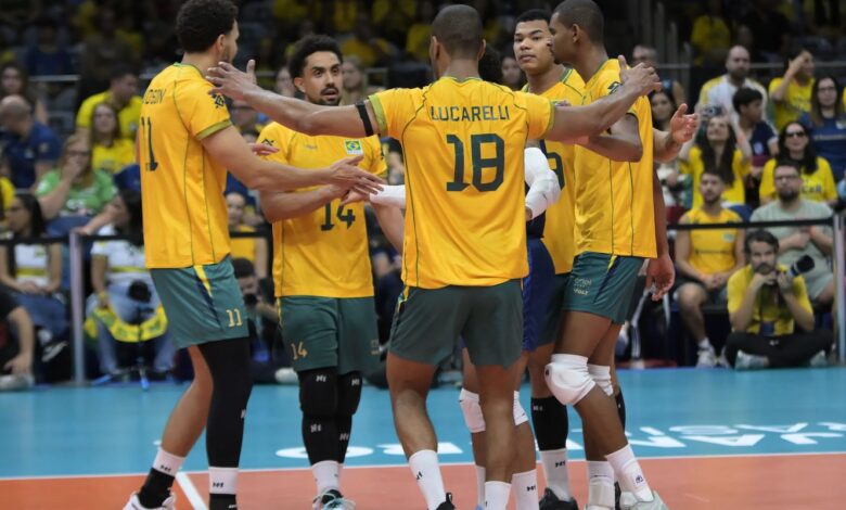 Brasil vence Venezuela e está no mundial de vôlei masculino