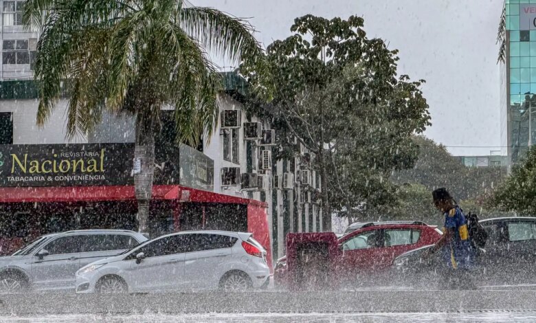 Frente fria leva chuva ao Centro-Oeste e parte do Norte do país