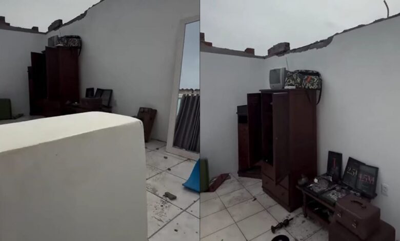 Morador de Pelotas mostra nas redes estragos causados por tempestade