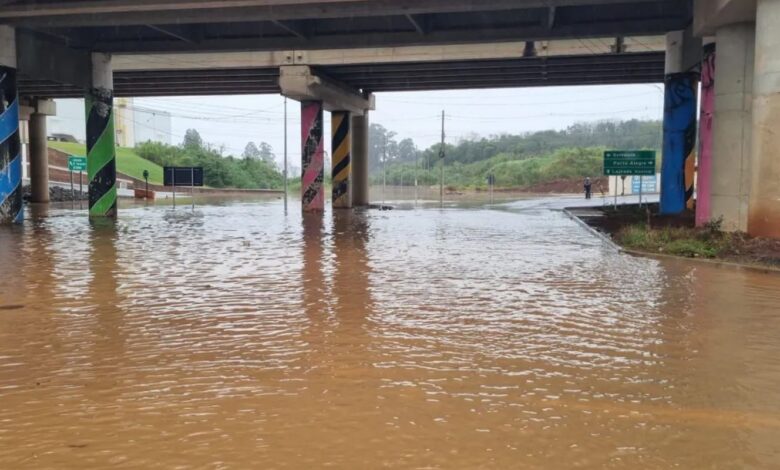 Defesa Civil alerta para risco muito alto de inundação do Taquari