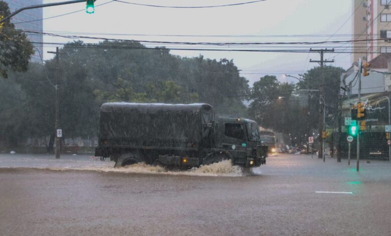 Inmet alerta para grande perigo de tempestade no Sul do país