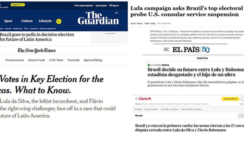 Jornais dizem que voto no Brasil define geopolítica na América Latina